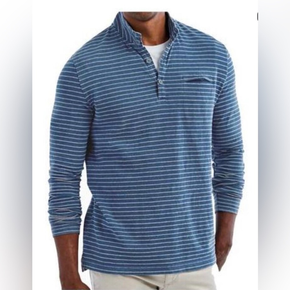 Johnnie-O Men’s Hanging Out Rocky Striped Shirt Size Large